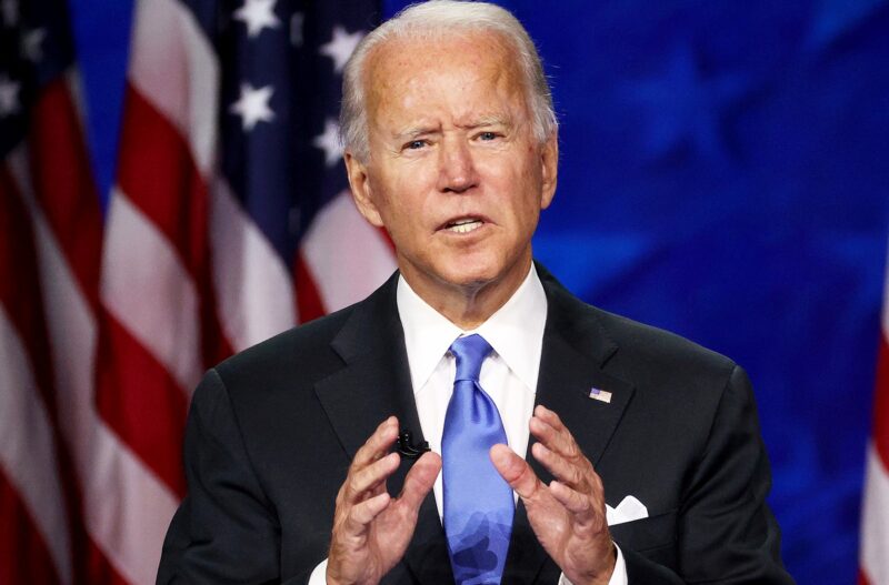 Joe Biden Accepts Party's Nomination For President In Delaware During Virtual DNC