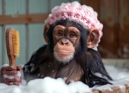 Ai majom csimpanz furdik