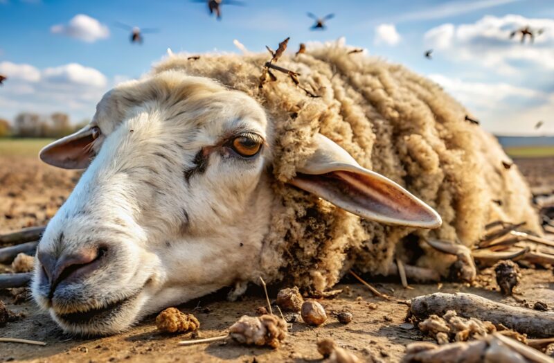 Ai doglott allat tetem