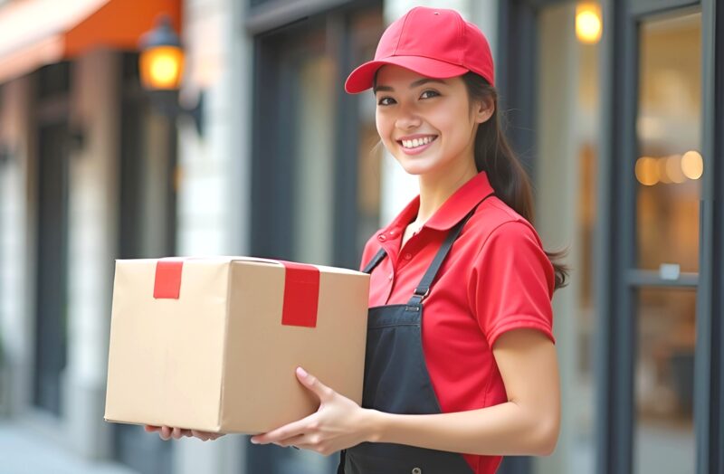 Ai munka csomagszallito lany