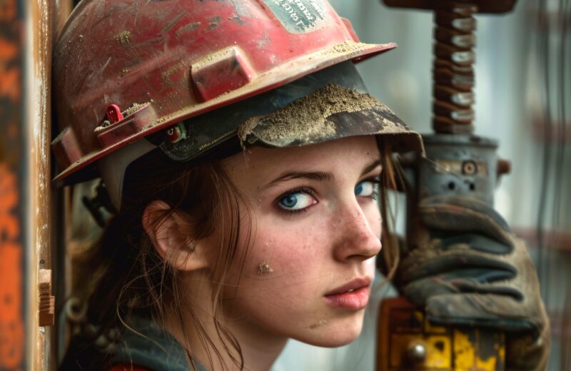 Ai munkas lany kemenyen dolgozik