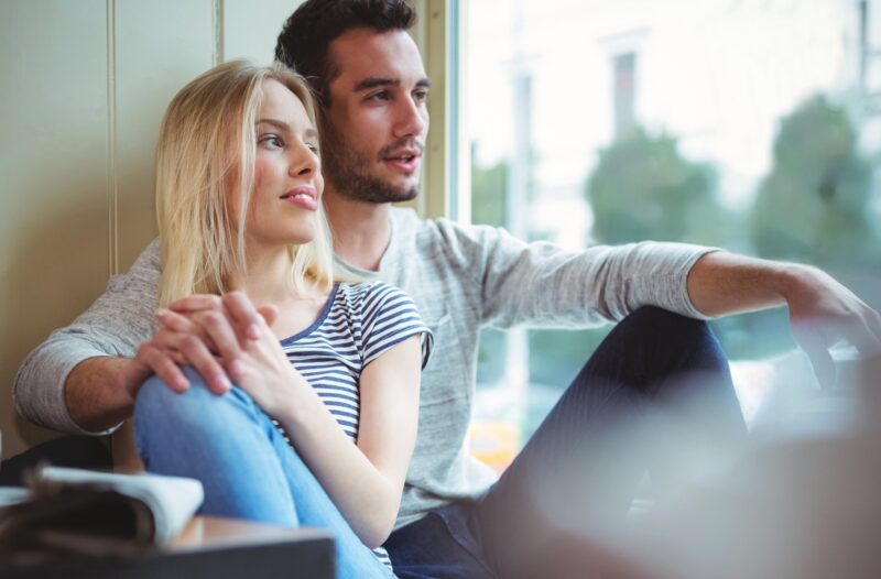 Szerelem fiatal par intimitas