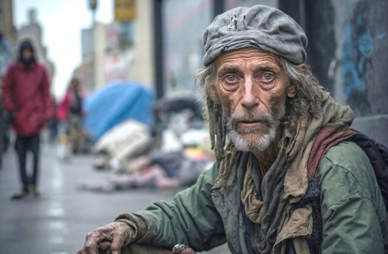 Ai melyszegeny hajlektalan ferfi