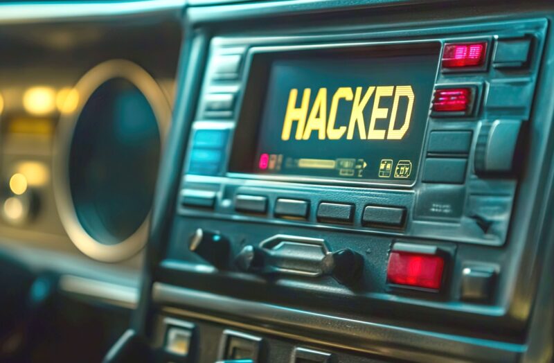 Auto radio hacked
